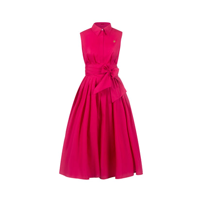 Women's Dress Summer Beach Party Sleeveless Single breasted Lace up Design Women's Long Dress