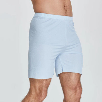 Plus Size Ice Silk Cool Summer Men Sleepwear Shorts Sexy Underwear Nightwear Comfortable Loose Sports Man Sleep Bottoms Homewear