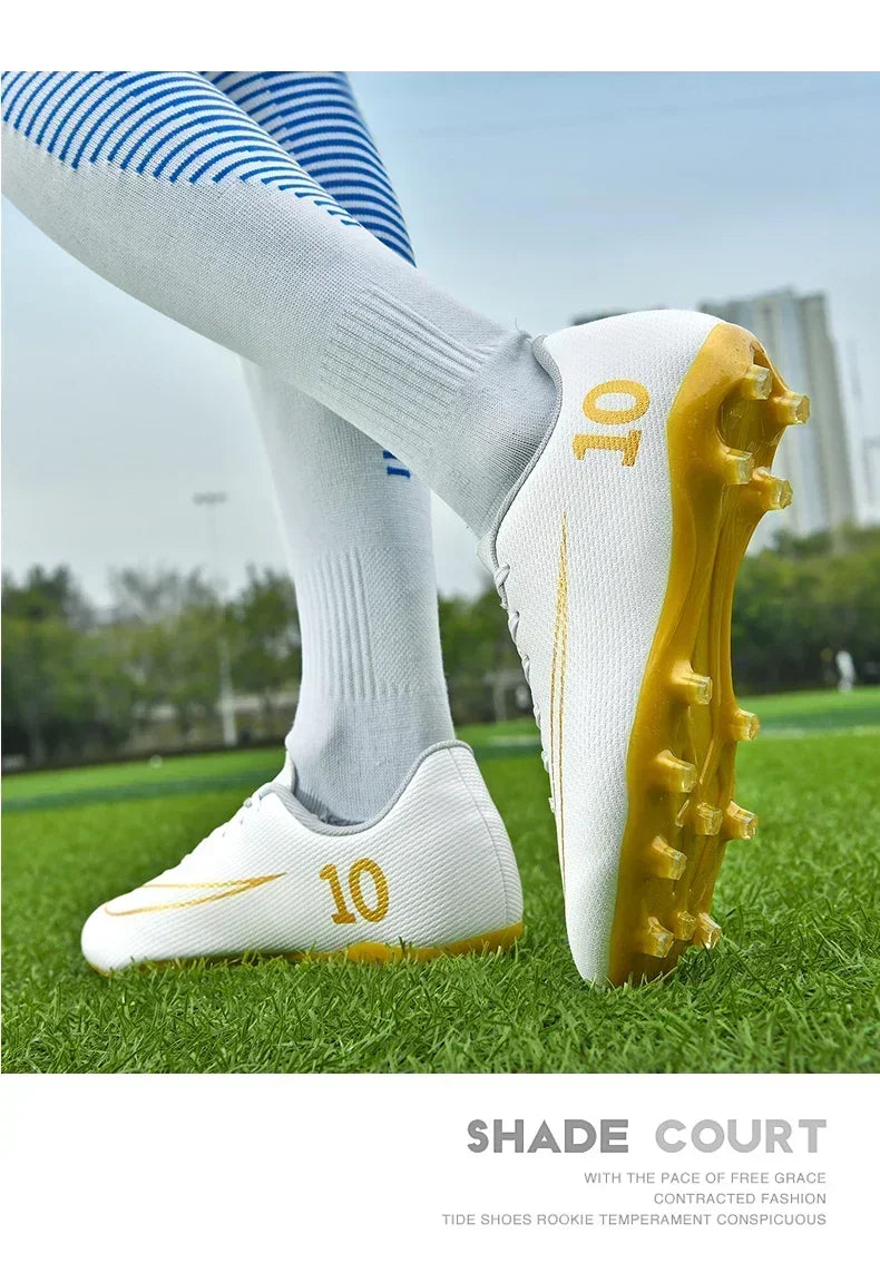 New Men Football Boots Professional Soccer Shoes Training Outdoor Adult Kids Ultralight TF/FG Sports Shoes Futsal High-quality