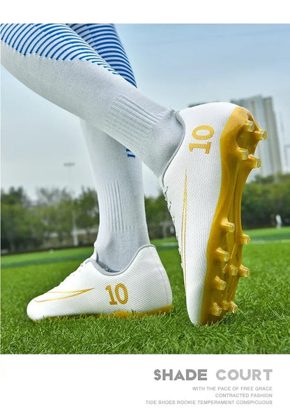 New Men Football Boots Professional Soccer Shoes Training Outdoor Adult Kids Ultralight TF/FG Sports Shoes Futsal High-quality