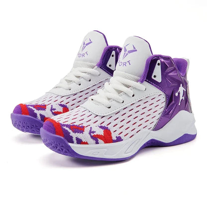 2024 New Children's Basketball Shoes for Boys Non-slip Kids Sport Shoes Wear-resistant Outdoor Kids Girls Sneakers Trainers