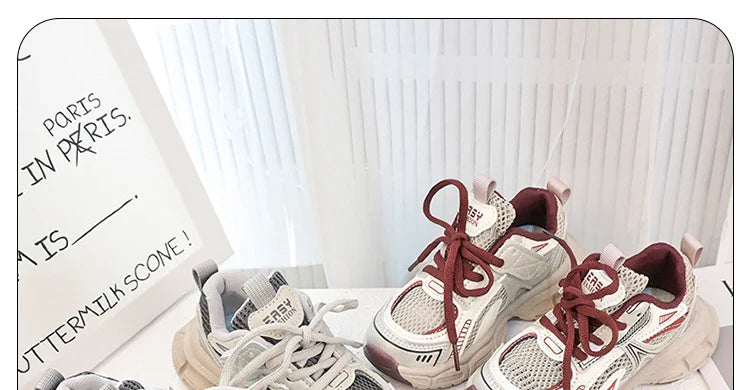 Children Sports Shoes Spring Autumn Mesh Breathable Causal Training Sneakers for Boys Girls Classic Kids School Basketball Shoes