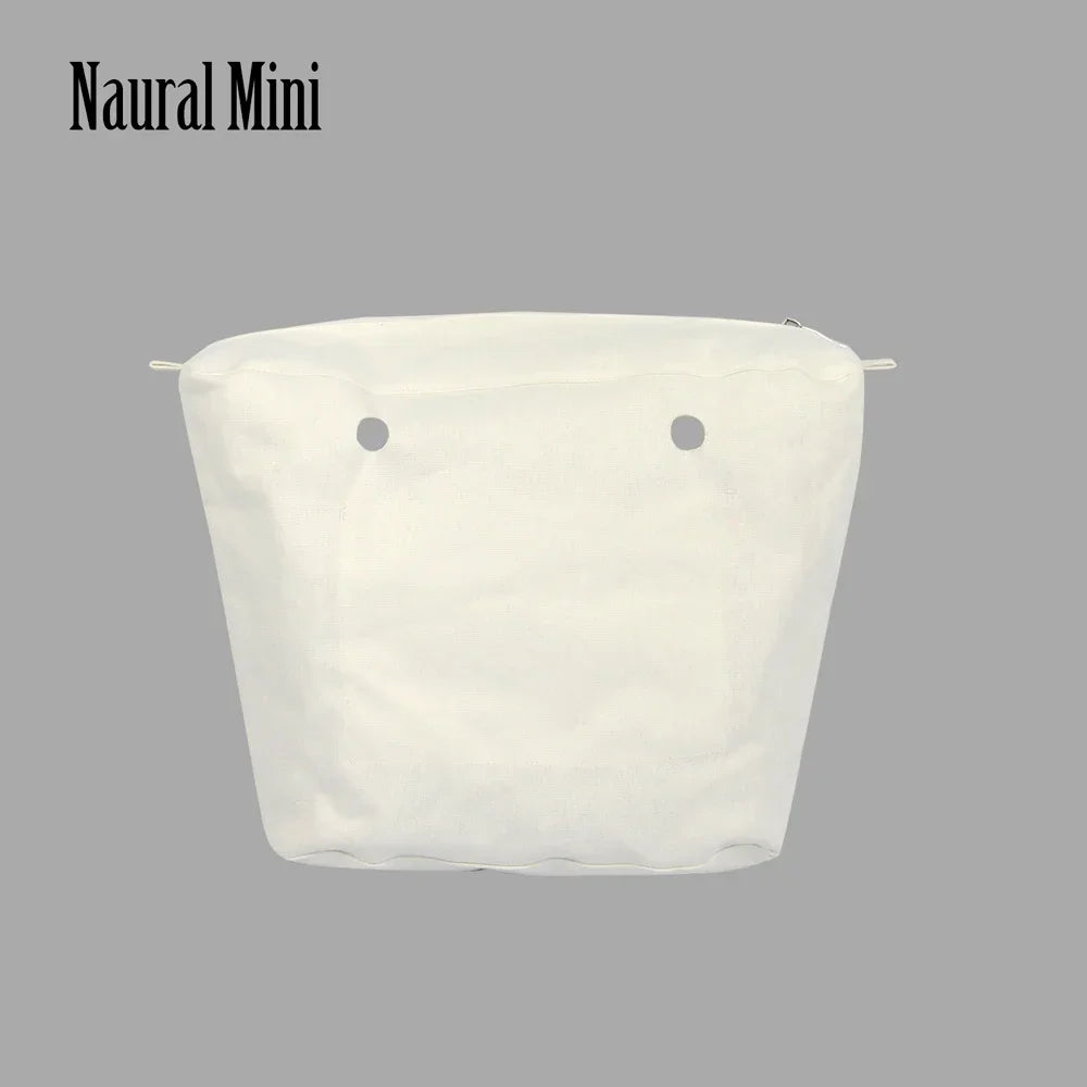 New Waterproof Inner Bag Organizer Insert Zipper Pocket for Classic Mini Obag Canvas Material for O Bag