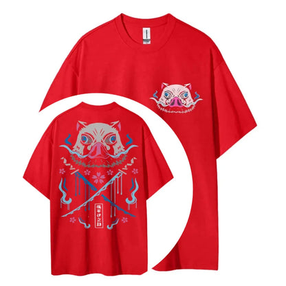 Printing Men's and Women's Summer New Fashion Cotton Breathable Unisex Round Neck Anime T-Shirt