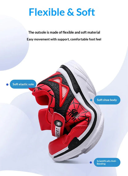 A pair of children's four-season leather sport shoes, soft, comfortable, wear-resistant casual shoes, size 26-38，BH-828