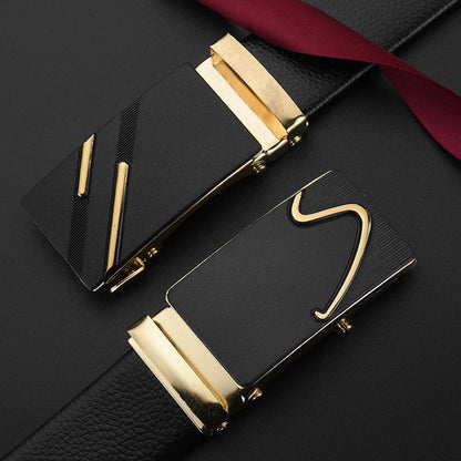 Fashion Business Men's Belt Genuine Luxury Brand Belt Metal Buckle Belt High-Quality PU Leather Soft Belt With Cargo Pants Jeans