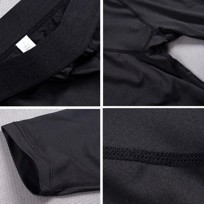 Men's compression sports pants fast drying fitness sports pants running tight pants training tight pants black red gray line