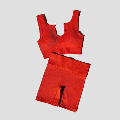 2/4/6PCS Seamless Women Yoga Set Workout Sportswear Fitness Bra Sport Pants Gym Clothing High Waist Leggings Shorts Sports Suits