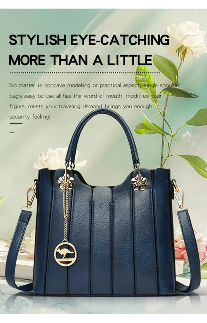 Genuine Brand Fashion Luxury High Quality 3 Layers Leather Handbag Women 2024 Crossbody Bags for Women Lady Large Capacity 2024
