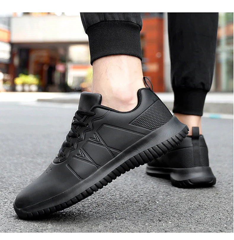 Chef shoes four season soft-sole anti-slip oil-proof waterproof portable kitchen work shoes fashion plus size casual men's shoes