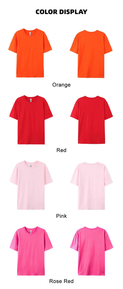 100% Cotton Solid T-shirts Summer Casual Women Sporty Short Sleeve Tees Fashion White Black Clothing Loose O-Neck Female Tops