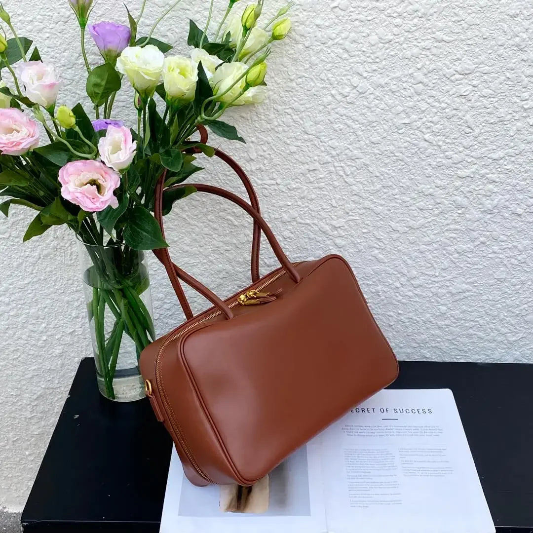 Genuine Leather Fashion Women Shoudler Black Bags Luxury Desiger Ladies Crossbody Cowhide Brown Large Bag Female Handbags Coffe