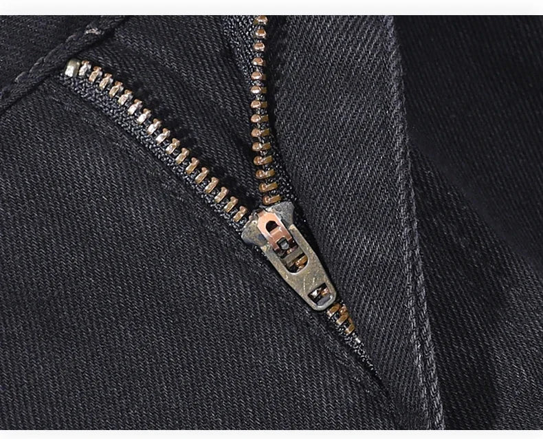 Autumn Jeans Men Black Casual Baggy Trousers Classic Straight Comfortable Wide Denim Trousers  Men Clothing