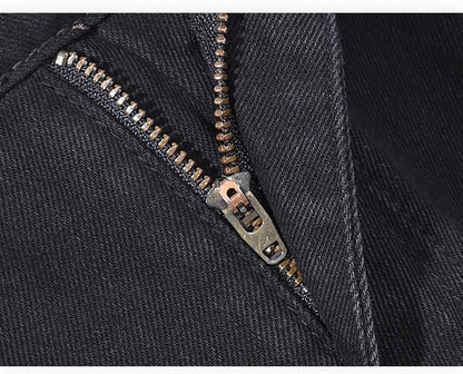 Autumn Jeans Men Black Casual Baggy Trousers Classic Straight Comfortable Wide Denim Trousers  Men Clothing
