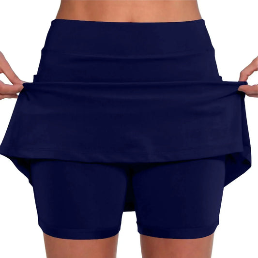 Plus Size Women's Summer Solid Color Sports Shorts Elastic Yoga Pants  Sports Shorts High Waisted Tight Pants