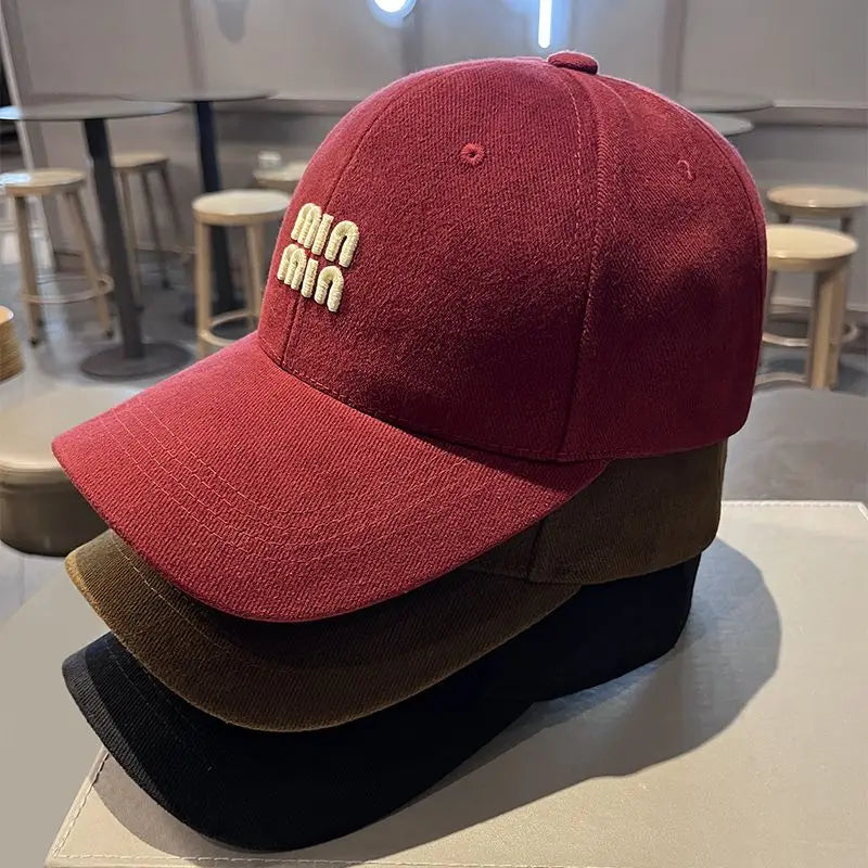 Korean Version High-quality Hard-top Baseball Cap Women Men Spring Autumn Versatile Embroidery Suncap Male Female Classic Hat