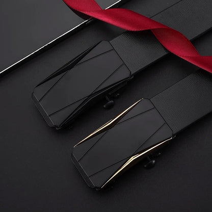 Fashion Business Men'S Belt Genuine Luxury Brand Belt Automatic Buckle Belt PU Leather Soft Belt With Cargo Pants Jeans Belt
