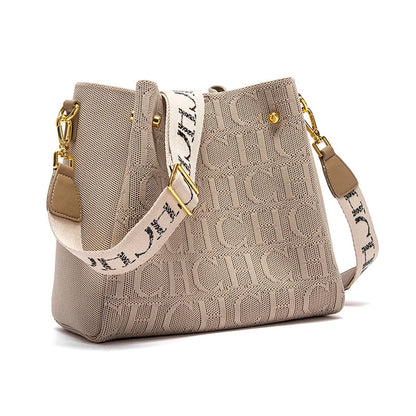 Women's Shoulder Bag New Magnetic Buckle Khaki Shoulder Bag Large Capacity