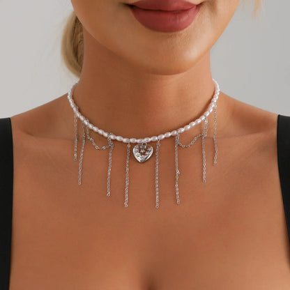 Versatile Beaded Tassels Necklace Adjustable Length Neckchain for Party Wear Fashion Jewelry Accessories Gift