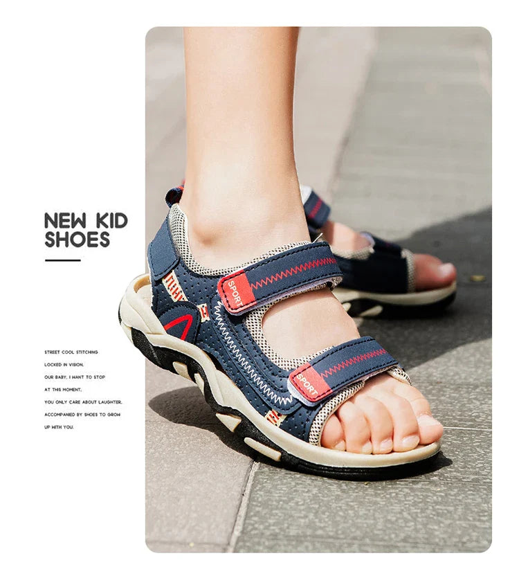Children Sport Sandals Summer for Boys Outdoor Casual Beach Shoe Comfortable Soft Sole Kids Walking Sandials Non-slip
