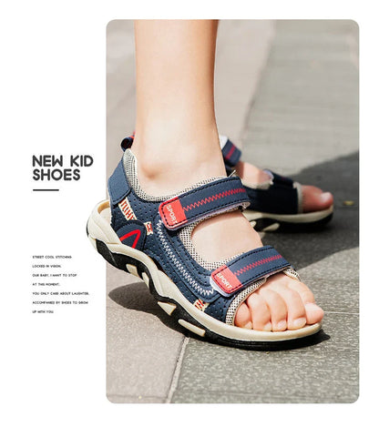 Children Sport Sandals Summer for Boys Outdoor Casual Beach Shoe Comfortable Soft Sole Kids Walking Sandials Non-slip