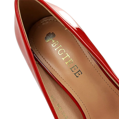 Women 7.5cm 10.5cm High Heels Wedding Bridal Classic Pumps Lady Scarpins Metallic Leather Low Heels Stiletto Nude Office Shoes