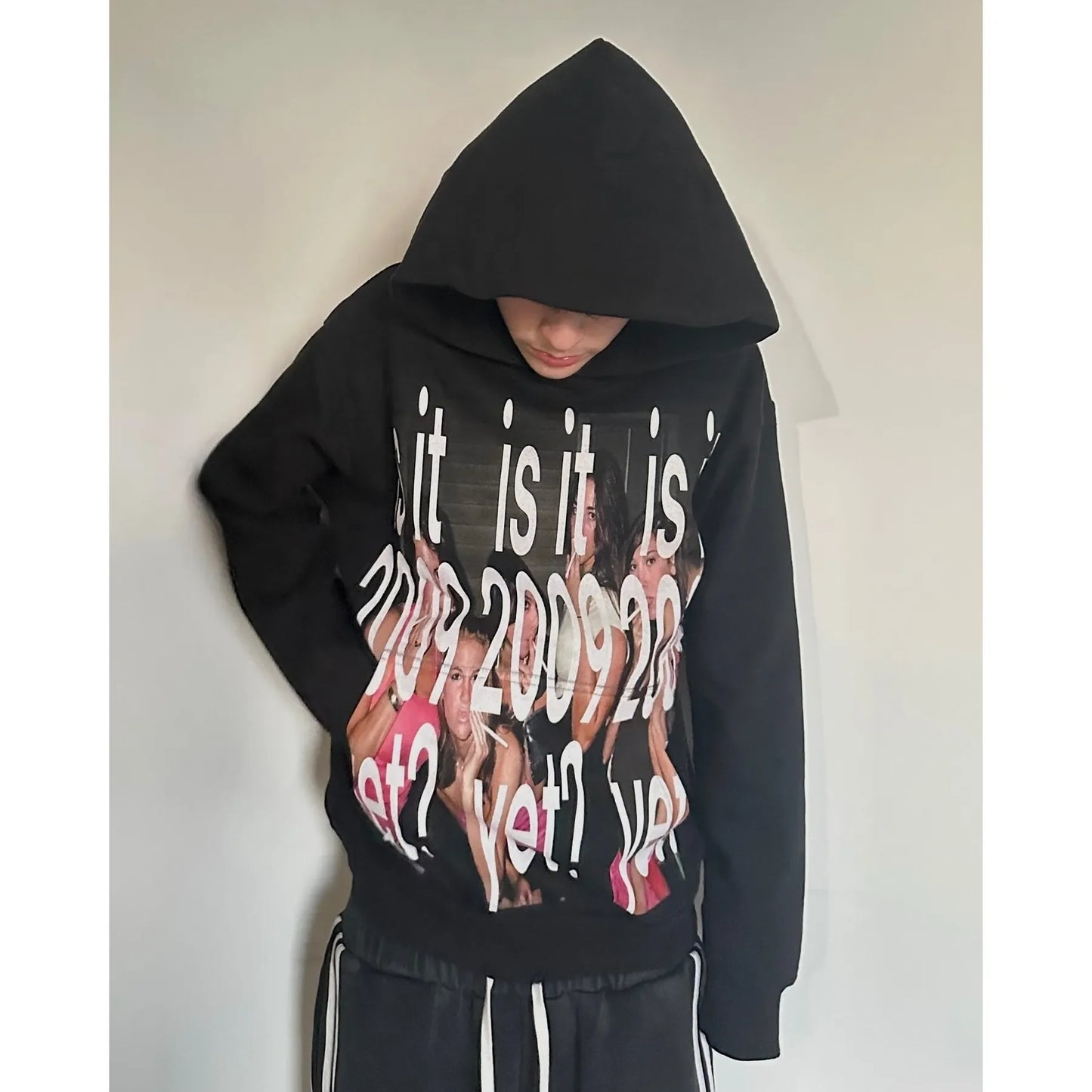 Vintage Style Hoodie Embroidery Print Hoodies Women Grunge Sweatshirt Tops Streetwear Harajuku Gothic Y2k Women Clothing