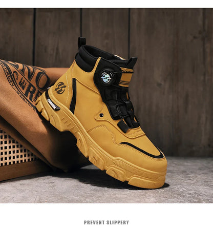 Boots Winter Mens Shoes Casual Cowboy Combat Tactical Motorcycle Chelsea Ankle Work Leather Outdoor Designer Luxury Hiking