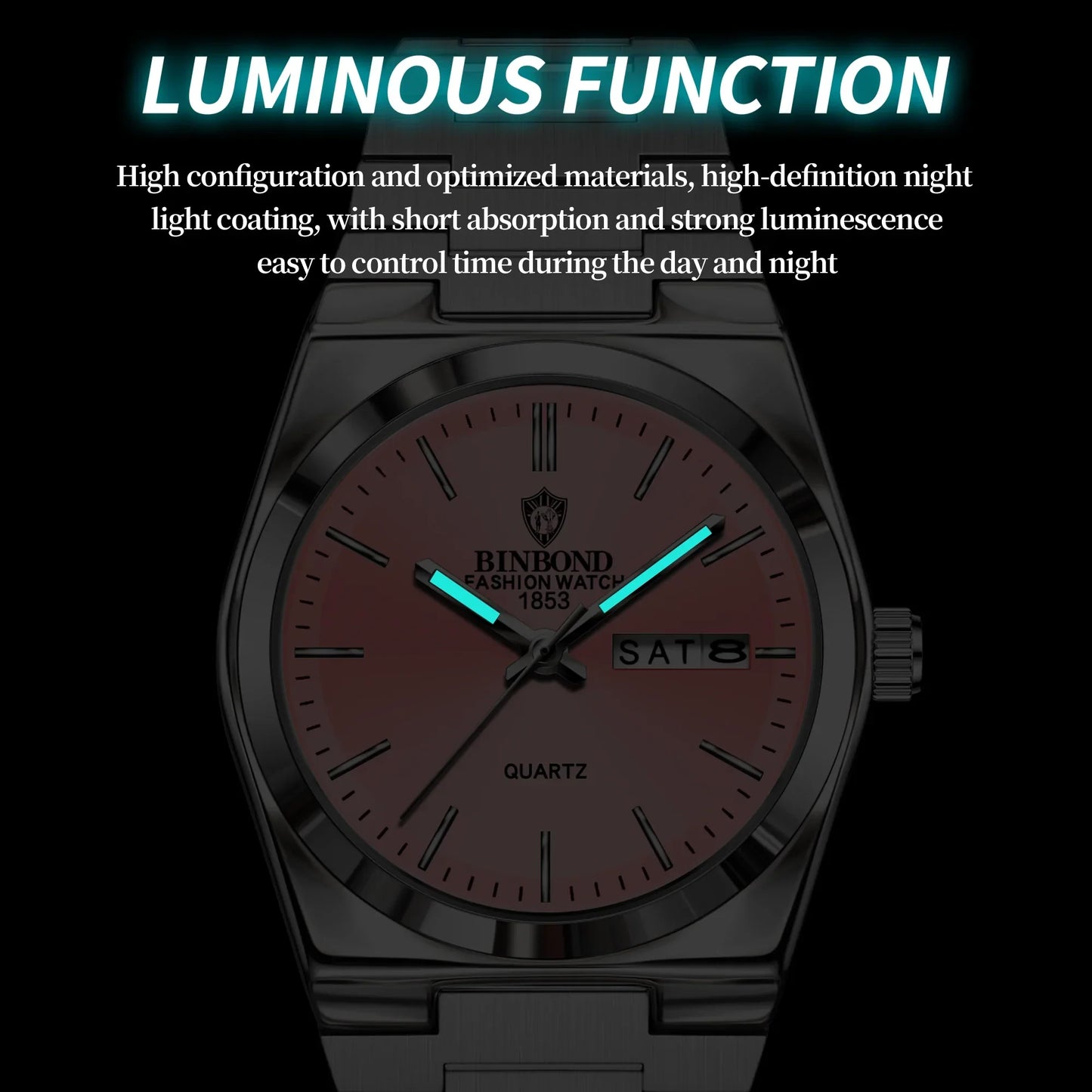 103 Business Women's Quartz Watch Waterproof Double Calendar Night Light Non Mechanical Ultra Thin Women's Quartz Watch