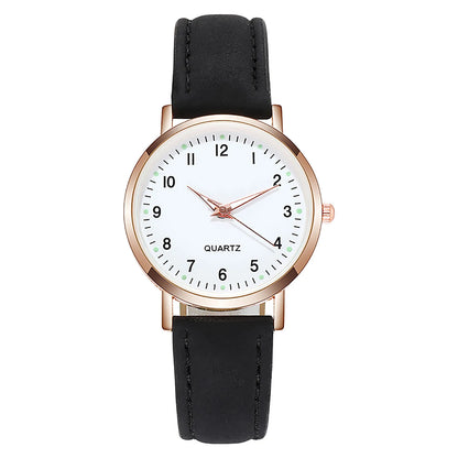 Fashion Watch For Women Leather Belt Watches Ladies Luxury Analog Quartz Luminous Wristwatch Clock Relogio Feminino