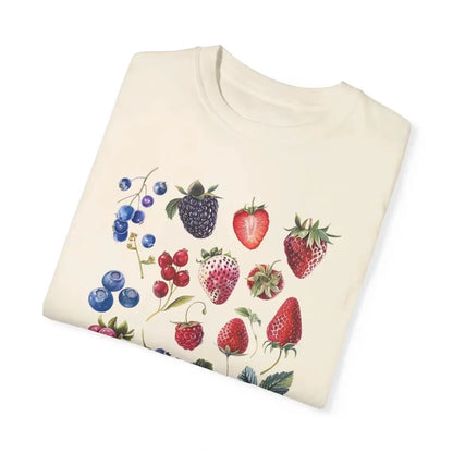 American Ins Aesthetic Fruit Berry Species Pattern T-shirt Fashionable Fruit Lovers Personality Cute Y2K Streetwear Niche Tops