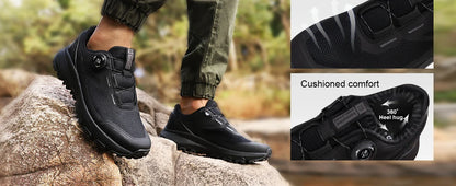 Men Hiking Shoes Outdoor Climbing Mesh Breathable Travel Walking Shoes Male Non-Slip Wear Resistant Comfortable Sneaker