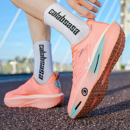 Tênis Masculino Esportivo Casual Confortável e Moderno para Corrida - Parte Superior em Tecido Respirável, Antiderrapante, Resistente ao Desgaste, Sola com Absorção de Choque, Cadarço, Bico Redondo, Adequado para Todas as Estações