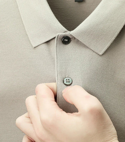 Men's 100% Cotton Polo Shirt - Summer Casual Breathable Tee,19 Colors,Ideal for Golf and Sports,Business Casual,Silk-Like Finish