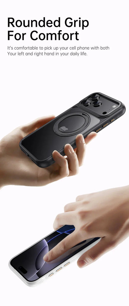 Magnetic 360 Degrees Rotating Ring Holder Case For iPhone 17 Pro Max / 17 Air