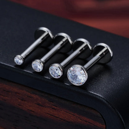 10/50PCS G23 Titanium Internal Thread Cup Shaped Ear Cartilage Nail Simple And Fashionable Perforated Jewelry Ear Nail Lip Nail