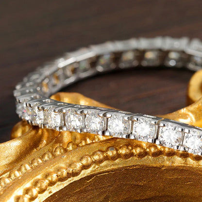 D VVS1 Moissanite Tennis Bracelet Original s925 Sterling Silver Plated 18k White Gold with GRA Bracelets for Women Man