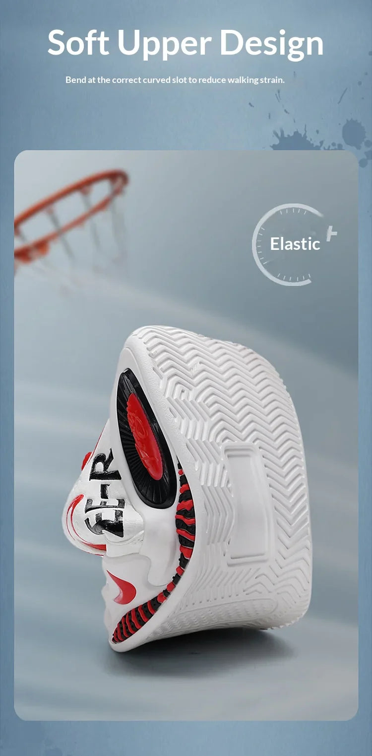 A pair of children's four-season leather high-top basketball shoes, wear-resistant basketball shoes, sizes 31-40，HL-2798