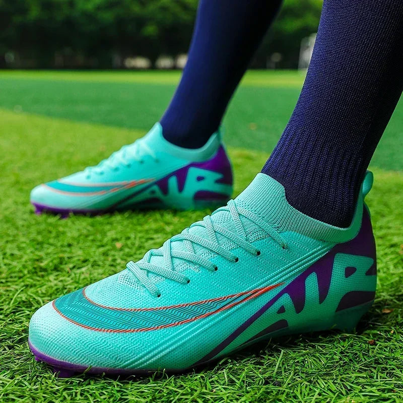 Men Football Boots Training Sport Soccer Shoes Non-Slip Ultralight Grass Unisex Outdoor Sports Shoes Breathable Drop Shipping