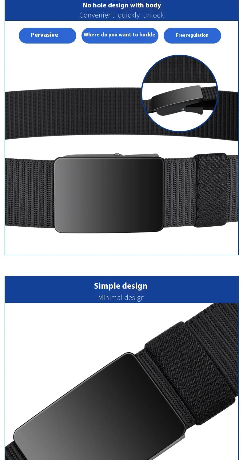 Unisex Canvas Belt Tweed Plaid Casual Polyester Four Seasons Universal Double Color Tweed Plaid Polyester Leisure Belt