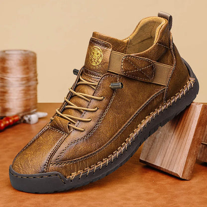 Handmade Men's High-Top Sport Casual Boots Breathable Outdoor Wear with Extended Size Options Classic Ankle Boots