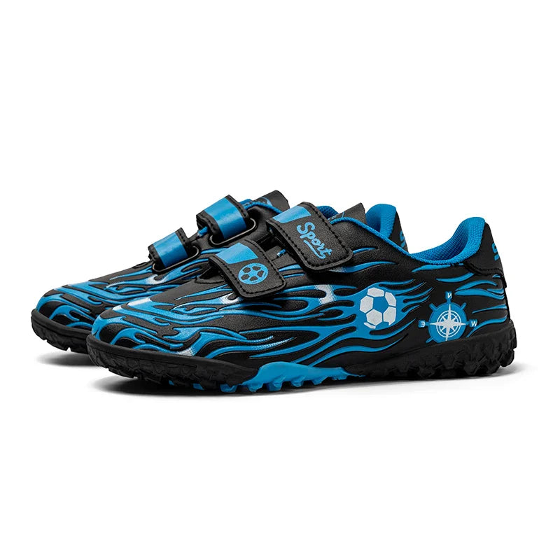 Kids Athletic Soccer Shoes Turf Football Sneakers Outdoor Firm Ground Soccer Shoes Child Anti-slip Football Sports Shoes