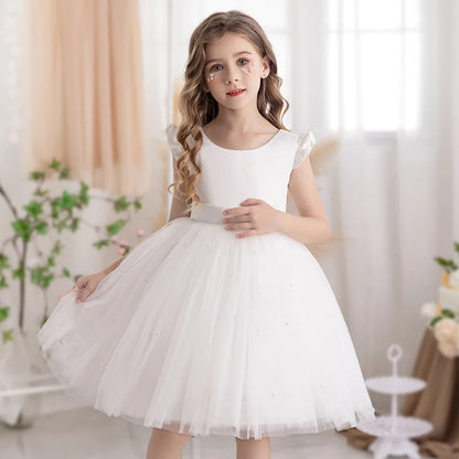2026 Girls Princess Tutu Dress Flower Girl Gown Piano Performance Host Outfit Party Dress prom dresses girls dresses