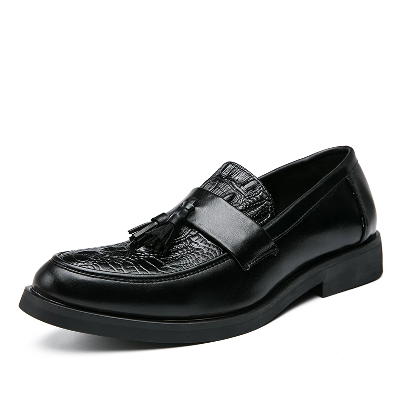 Men's Dress Shoes Formal Leather Loafers Male Tassel Social Casual Business Shoes For Men Wedding Office Party Leather Shoes