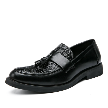 Men's Dress Shoes Formal Leather Loafers Male Tassel Social Casual Business Shoes For Men Wedding Office Party Leather Shoes