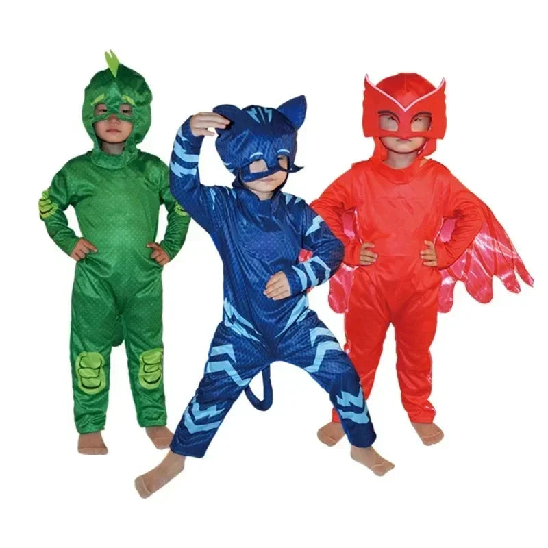Anime Masks Owlette Catboy Connor Greg Amaya Cosplay Costumes Gekko Sutis Cloak Party Costume For Boys Performance Show