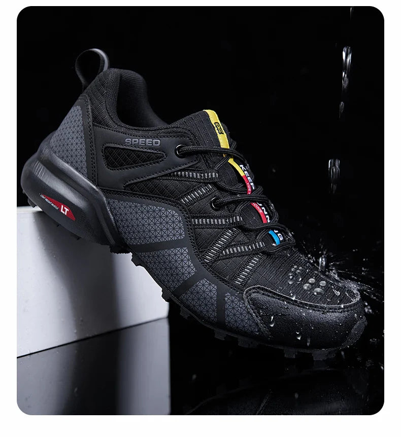 Sapatos de Caminhada Masculinos e Femininos Impermeáveis para Exteriores Tênis de Treino com Cadarço para Escalada Trekking Tênis de Montanha para Caminhada e Caça Tênis Táticos