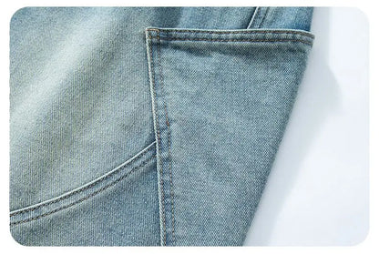 Baggy Denim Shorts Fashion Casual Straight Harajuku Jeans