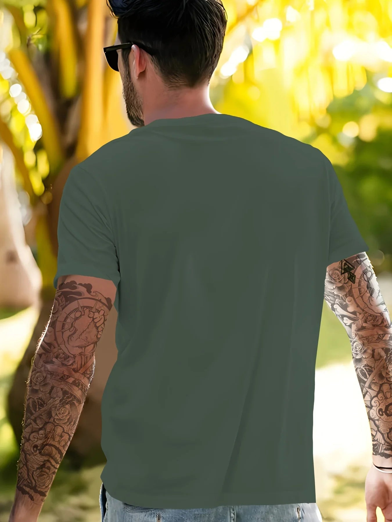 Men's summer 100% cotton MADE MITH LOVE 1968 printed fashionable casual sports loose round neck short sleeved T-shirt top