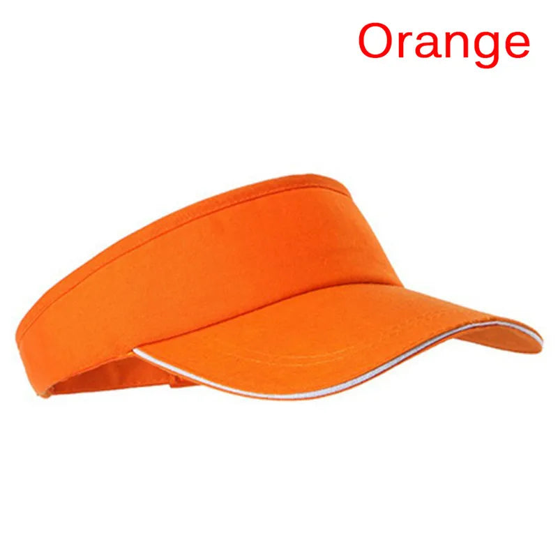 New Tennis Caps Men Women Adjustable Sport Headband Classic Sun Sports Visor Hat Running Caps Tennis Beach Hat Outdoor SportsHat